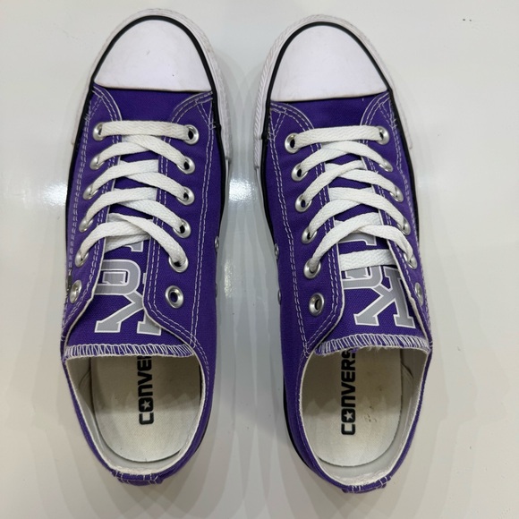 Converse Chuck Taylors Kansas State Wildcats Custom Shoes Women’s Size 8 - Picture 6 of 12